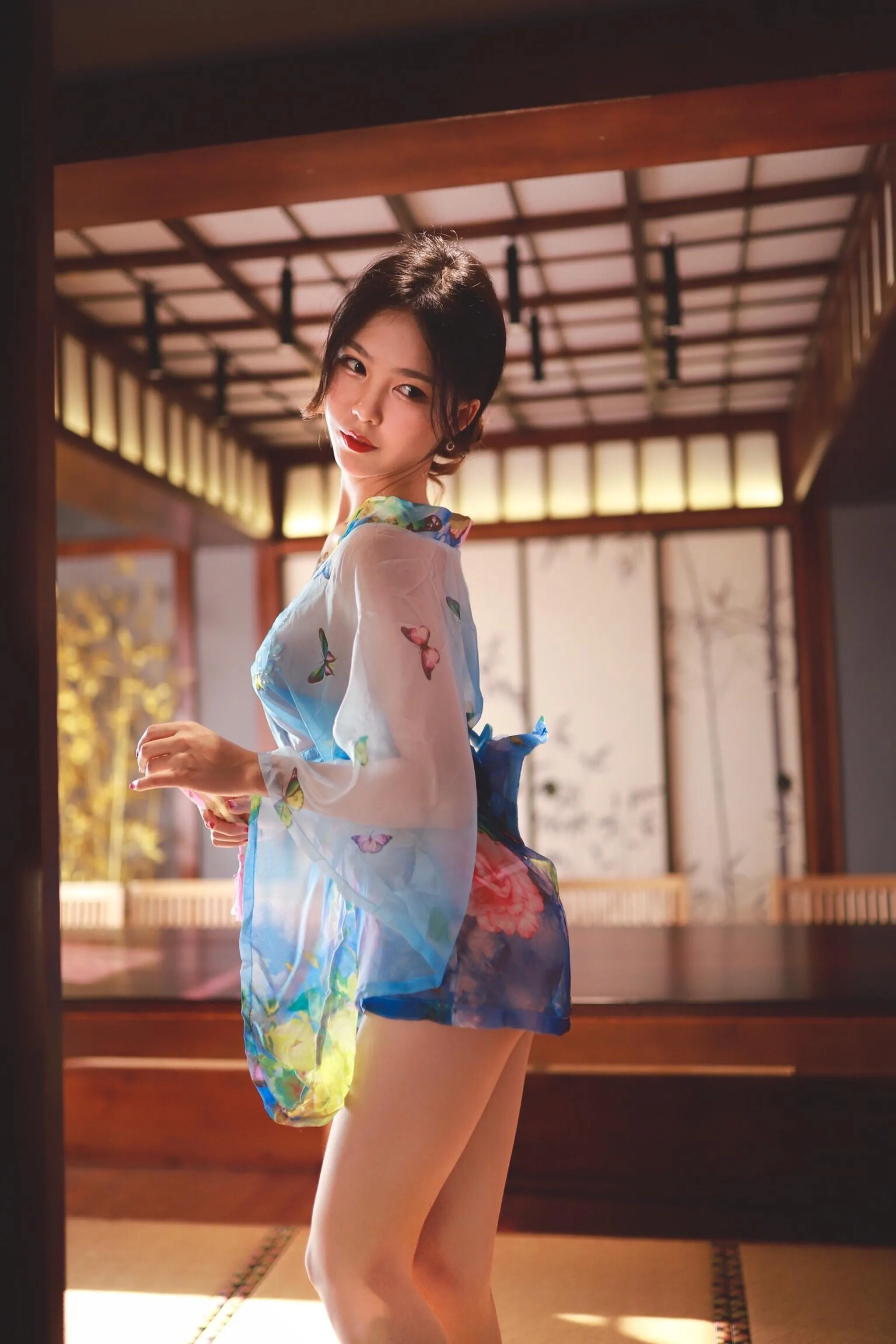 抖娘-利世 – NO.12 水蓝和服 [30P]插图2